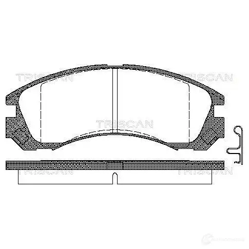 Тормозные колодки, комплект TRISCAN YPTN Z 811042013 1117148 5709147753132