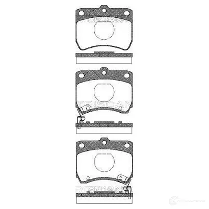 Тормозные колодки, комплект TRISCAN 5709147316849 1116548 HZB1B C 811018001 изображение 0