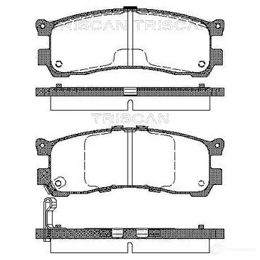 Тормозные колодки, комплект TRISCAN 1117235 RL85M9 Q 5709147752302 811050008 изображение 0