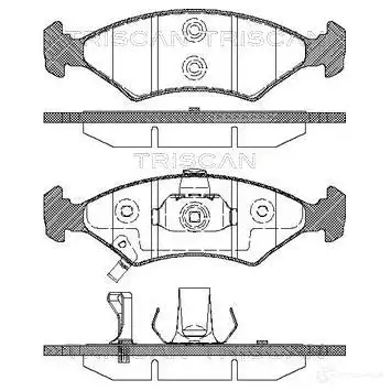 Тормозные колодки, комплект TRISCAN LUYF D 811018007 5709147752210 1116554