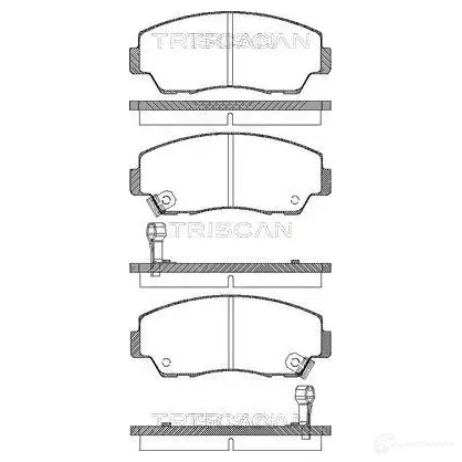 Тормозные колодки, комплект TRISCAN 1117279 90 Z3NT 811050872 5709147284186 изображение 0