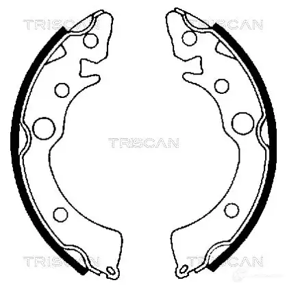 Барабанные тормозные колодки, комплект TRISCAN 1114963 810040418 HT99 OZ 5709147013816 изображение 0