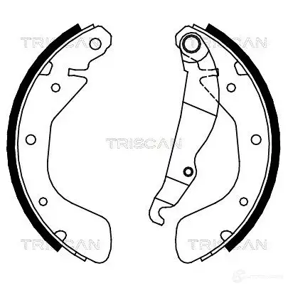 Барабанные тормозные колодки, комплект TRISCAN 810024539 5709147122204 1114899 Z5 TNUI