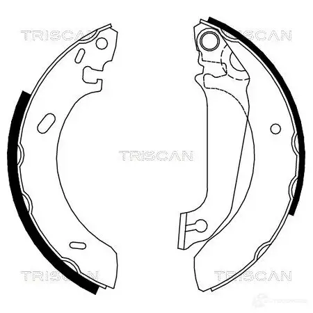 Барабанные тормозные колодки, комплект TRISCAN 810016536 5709147014721 3 8V069F 1114812 изображение 0