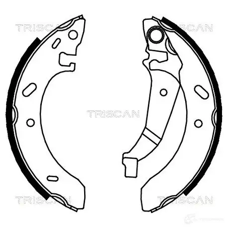 Барабанные тормозные колодки, комплект TRISCAN 5710476079879 NNE 0J7 810080016 1115103