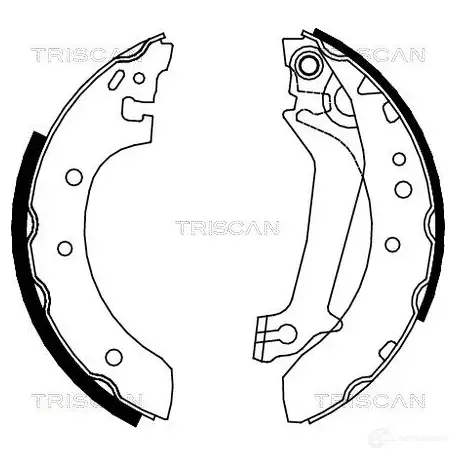 Барабанные тормозные колодки, комплект TRISCAN 810016587 5709147355565 1114821 KNGL RN