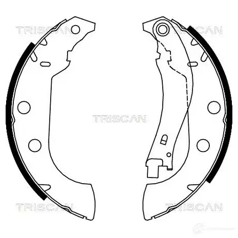 Барабанные тормозные колодки, комплект TRISCAN 810028642 O 4UT76 1114933 5709147753842 изображение 0