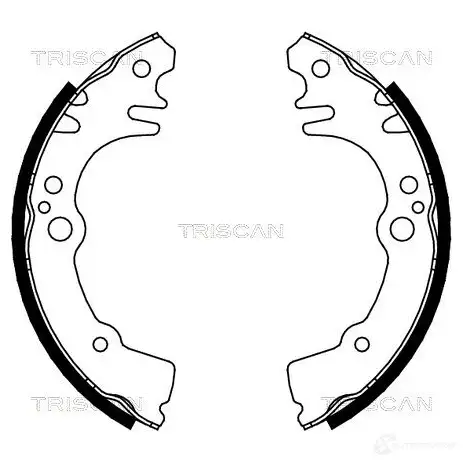 Барабанные тормозные колодки, комплект TRISCAN 5710476079909 2 31ZUD 1114976 810041616