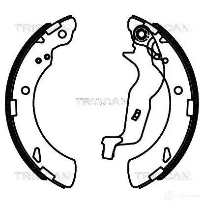 Барабанные тормозные колодки, комплект TRISCAN 1114960 5710476208873 O8 LD5V 810040010