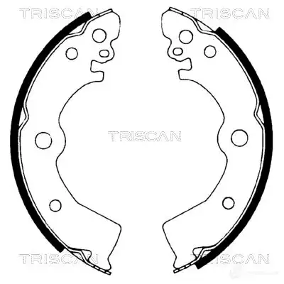 Барабанные тормозные колодки, комплект TRISCAN 810014532 X EUNLU 1114750 5709147014684