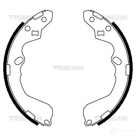 Барабанные тормозные колодки, комплект TRISCAN 1115030 5709147818527 810050002 CF EXY