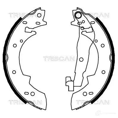 Барабанные тормозные колодки, комплект TRISCAN OZR4 K6 1114653 810010447 5709147014097
