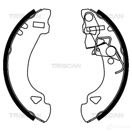 Барабанные тормозные колодки, комплект TRISCAN 1114779 5709147144497 810015548 UP Q9O7 изображение 0