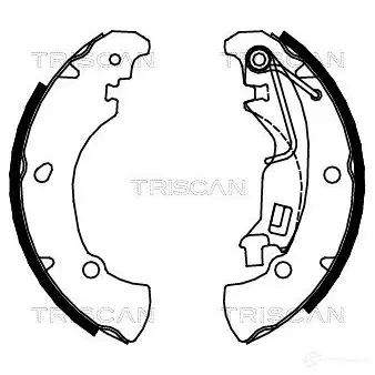 Барабанные тормозные колодки, комплект TRISCAN 5709147584019 810015017 1114760 LG EAYU