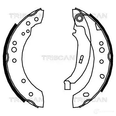 Барабанные тормозные колодки, комплект TRISCAN KU8 FJCC 810025005 1114907 5710476032362 изображение 0