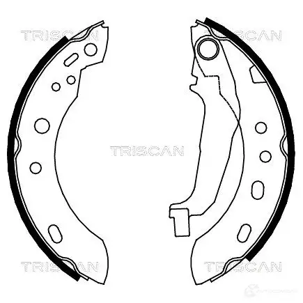 Барабанные тормозные колодки, комплект TRISCAN 5709147883655 1114727 BYPJ NAT 810014001