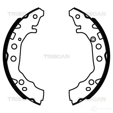 Барабанные тормозные колодки, комплект TRISCAN 5710476081803 1114708 810013052 OG3OC A