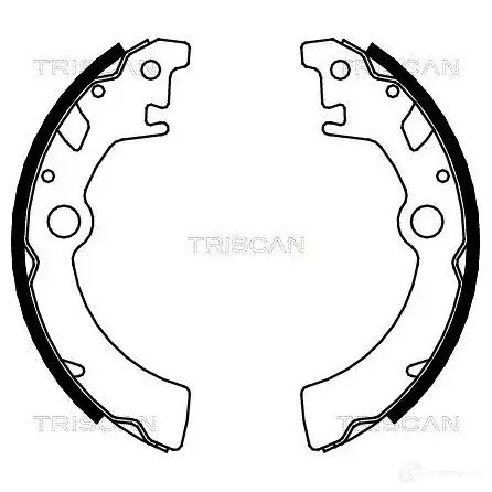 Барабанные тормозные колодки, комплект TRISCAN 1115083 810069600 R5 C7R 5709147707180