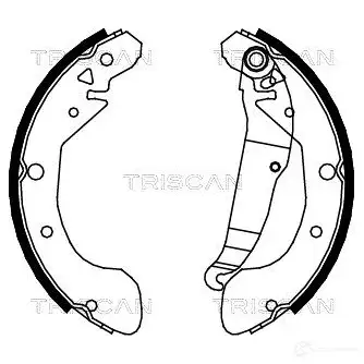 Барабанные тормозные колодки, комплект TRISCAN IFV TZL 810021612 1114864 5709147508244
