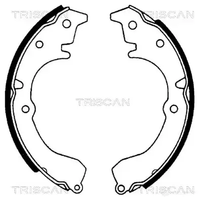 Барабанные тормозные колодки, комплект TRISCAN 1114717 S339 UJW 810013502 5709147014455
