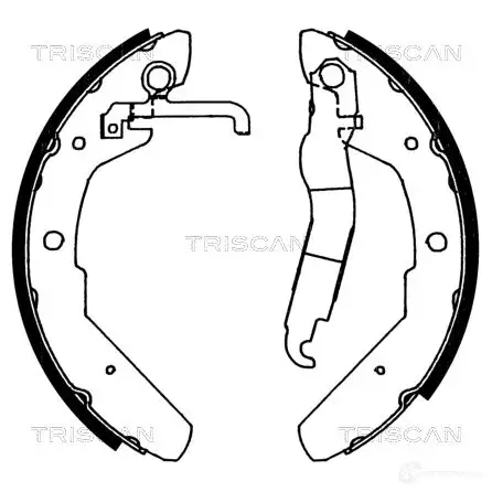 Барабанные тормозные колодки, комплект TRISCAN 1114947 5709147013335 H QPTUS 810029370 изображение 0