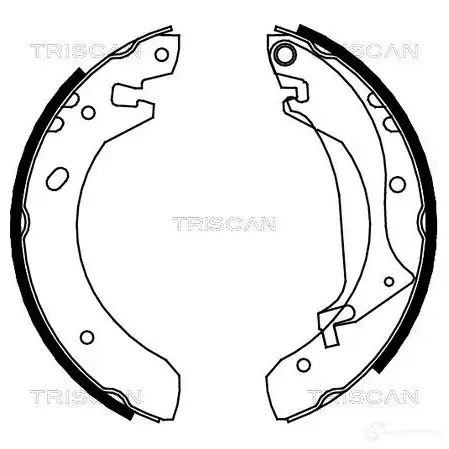 Барабанные тормозные колодки, комплект TRISCAN 1114831 5709147743294 810017634 N 5PBT