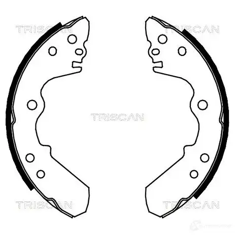 Барабанные тормозные колодки, комплект TRISCAN 1114662 810010528 5709147014653 1 WRN2