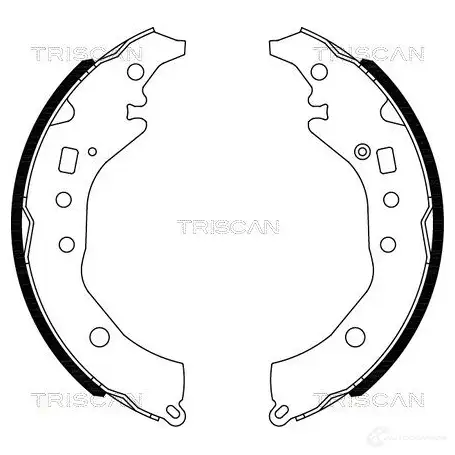 Барабанные тормозные колодки, комплект TRISCAN K J1HG 810010039 1114629 5710476170644