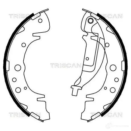 Барабанные тормозные колодки, комплект TRISCAN UC7 8I 810010019 5709147531105 1114606 изображение 0