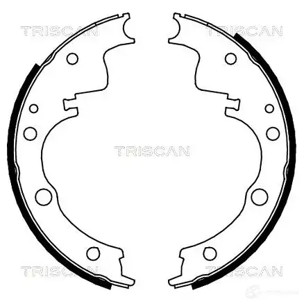 Барабанные тормозные колодки, комплект TRISCAN 1114601 810010014 3 VRO5 5709147531167