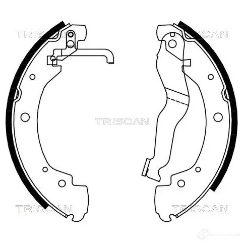 Барабанные тормозные колодки, комплект TRISCAN 1114950 5709147146682 9EO YCE 810029549 изображение 0