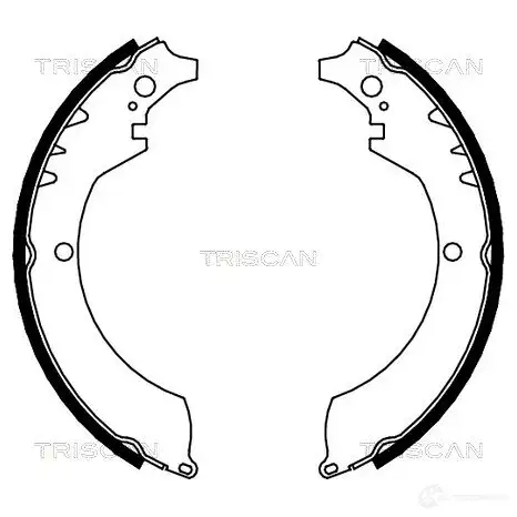 Барабанные тормозные колодки, комплект TRISCAN 5709147013823 UXS1 OLO 810041419 1114969