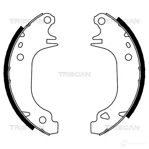 Барабанные тормозные колодки, комплект TRISCAN 810010372 1114645 5709147013342 JT YXF7