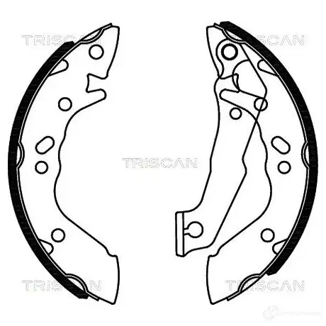 Барабанные тормозные колодки, комплект TRISCAN 810043560 EYW XE 1115024 5709147161623