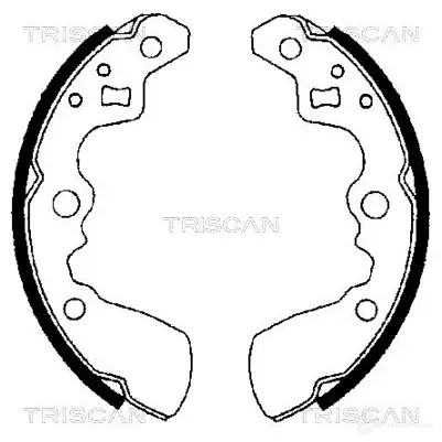 Барабанные тормозные колодки, комплект TRISCAN 810069550 5709147144503 1115080 XQNLX BC