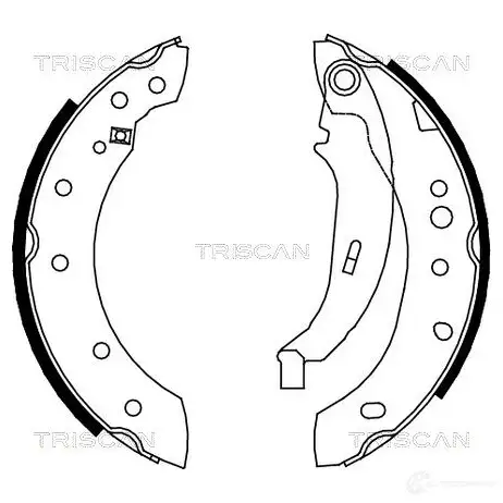 Барабанные тормозные колодки, комплект TRISCAN 810028052 5709147531457 1114924 V6 XRYOF