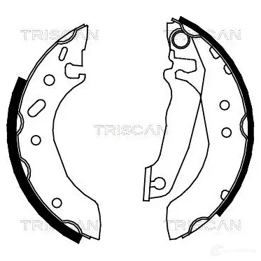 Барабанные тормозные колодки, комплект TRISCAN 1114811 5709147014714 810016535 G X8WI