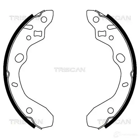 Барабанные тормозные колодки, комплект TRISCAN 5709147707173 1115046 M91A BSC 810050611