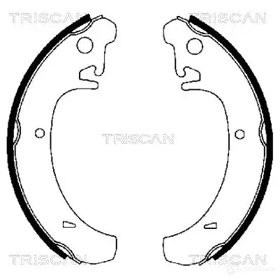 Барабанные тормозные колодки, комплект TRISCAN 1115087 810070442 TM U1ASY 5709147014042