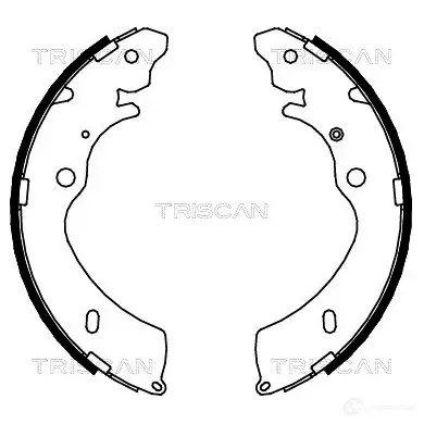 Барабанные тормозные колодки, комплект TRISCAN 810010033 5710476080271 5ESO 1 1114623