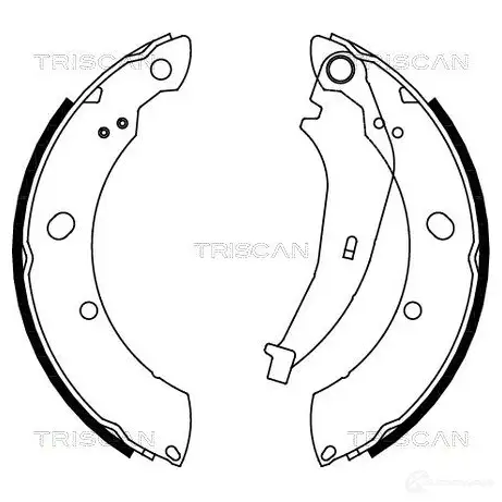 Барабанные тормозные колодки, комплект TRISCAN 1115100 4A6 ITQ8 5710476032263 810080013