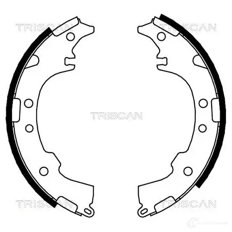 Барабанные тормозные колодки, комплект TRISCAN OT B4T 5709147707036 810013601 1114723 изображение 0