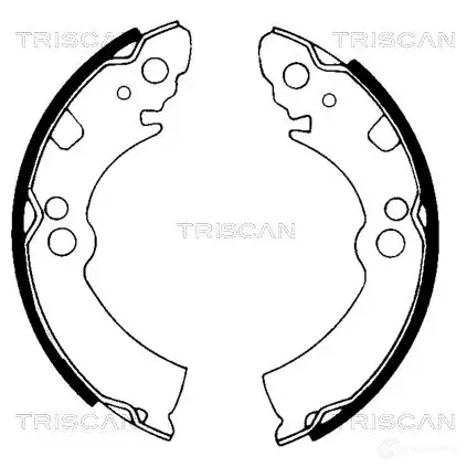 Барабанные тормозные колодки, комплект TRISCAN 1114744 810014396 8 U9CE 5709147013588