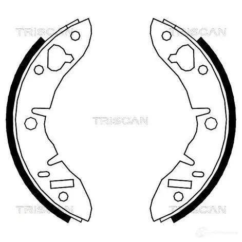 Барабанные тормозные колодки, комплект TRISCAN 5709147011720 810017003 1114823 GXRMZ7 S изображение 0