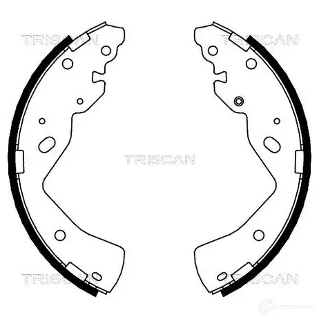 Барабанные тормозные колодки, комплект TRISCAN 810010018 M T0UQ 1114605 5709147531112