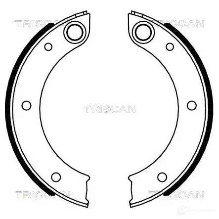 Тормозные колодки ручника, комплект TRISCAN 5710476032348 45S Q9H 810020003 1114854