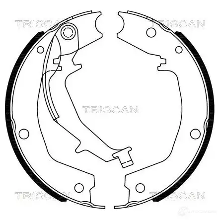 Тормозные колодки ручника, комплект TRISCAN 5710476080516 810018011 VVL RE 1114843