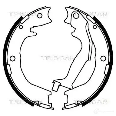 Тормозные колодки ручника, комплект TRISCAN 5709147683644 1114839 810018007 M7 VRJQC