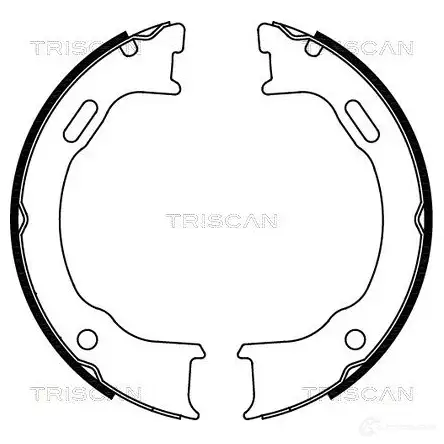 Тормозные колодки ручника, комплект TRISCAN 810080005 Q666 PR 1115091 5709147531549