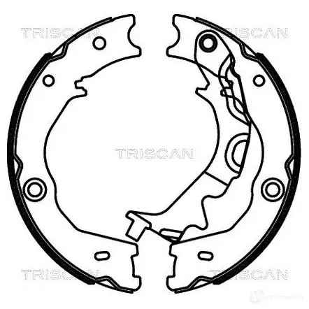Тормозные колодки ручника, комплект TRISCAN 810018014 5710476208835 T0E QYQ 1114846